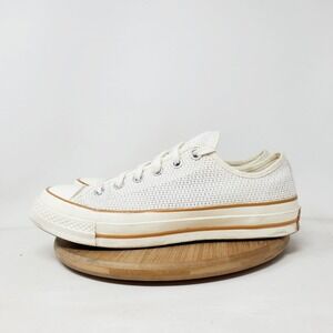Converse Chuck Taylor 70 Low Shoes‎ Womens 8 Egret Mesh Chunky Retro Sneaker